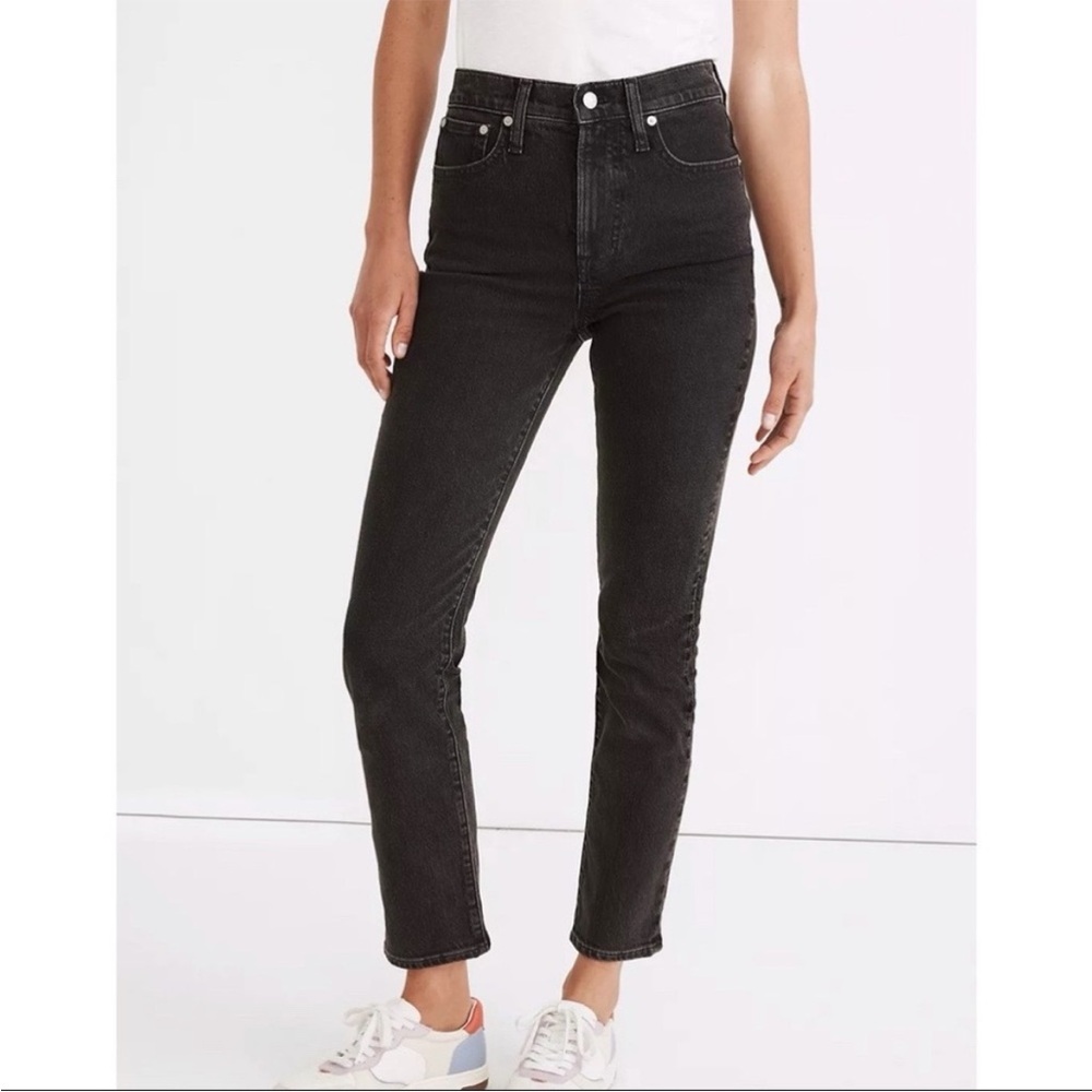 Madewell Black The Mid-Rise Perfect Vintage Jean Fair Trade 100% Cotton Size 28
